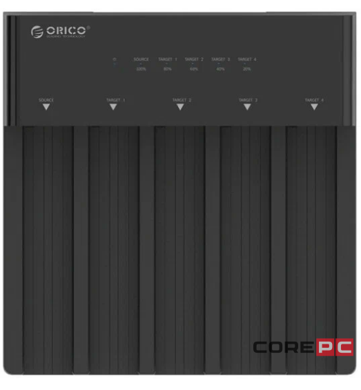 Док-станция для 5 HDD Orico 6558US3-C 5Gbps USB-C черный