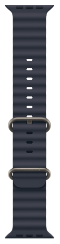 Apple Watch Ultra 2 (2024) 49mm Natural Titanium Case with Navy Ocean Band (One Size)