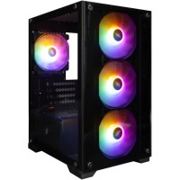 Компьютерный корпус 1STPLAYER FIREBASE X2-M FRGB Black (X2-M-BK-4F1)
