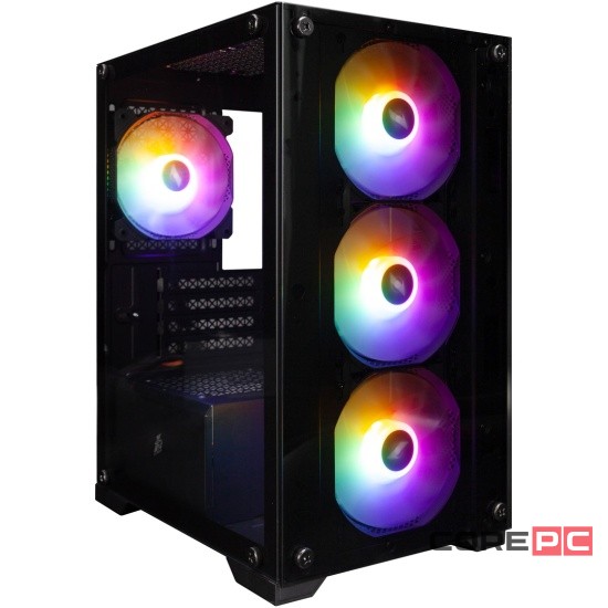Компьютерный корпус 1STPLAYER FIREBASE X2-M FRGB Black (X2-M-BK-4F1)