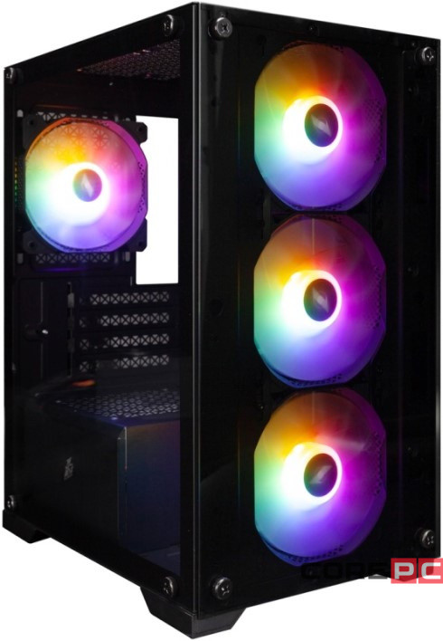 Компьютерный корпус 1STPLAYER FIREBASE X2-M FRGB Black (X2-M-BK-4F1)