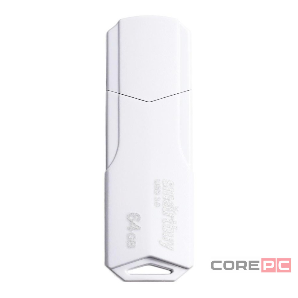3.1 USB флеш накопитель SmartBuy 64GB CLUE White (SB64GBCLU-W3)