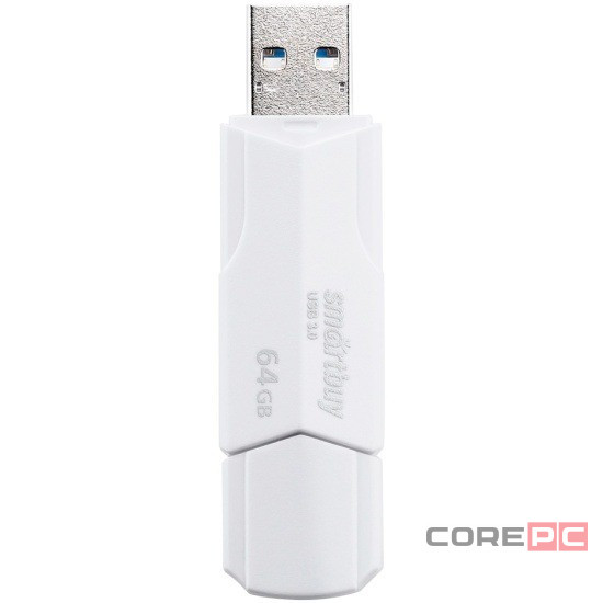 3.1 USB флеш накопитель SmartBuy 64GB CLUE White (SB64GBCLU-W3)