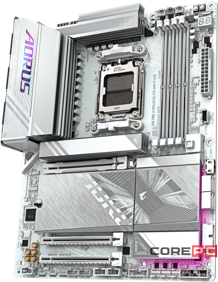 Материнская плата Gigabyte X870E AORUS ELITE WIFI7 ICE