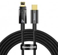 Кабель-зарядка Type-C на Lightning Baseus Explorer 20W 2м (CATS000101) черный