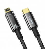 Кабель-зарядка Type-C на Lightning Baseus Explorer 20W 2м (CATS000101) черный