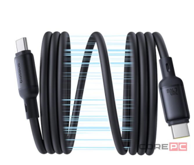 Кабель-зарядка Type-C на Type-C Baseus PicoGo 240W 1м (P10367800121-00) чёрный