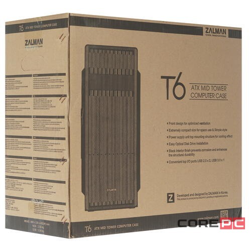 Компьютерный корпус Zalman T6 Black