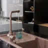 Смеситель для кухни MIXLINE МЛ-ГС13/ML-GS13 (307), рычажное управление, цвет терракотовый