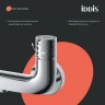 Смеситель для раковины Iddis TWISBBTi02WA, нажимное управление, цвет хром