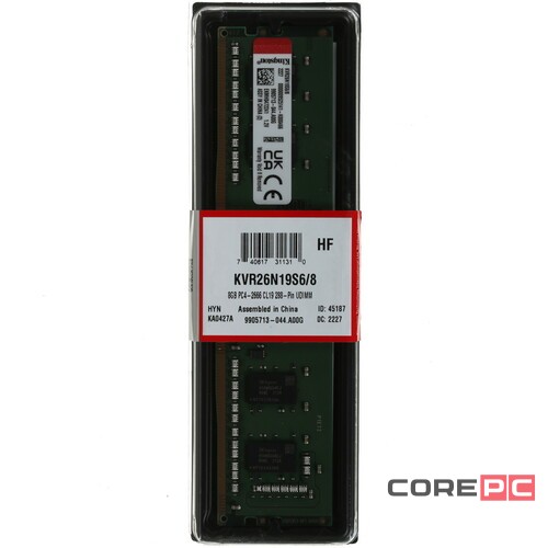 Оперативная память 8 Gb 2666 MHz Kingston (KVR26N19S6/8)