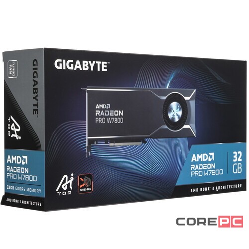 Видеокарта Gigabyte (W7800 AI TOP 32G) Radeon PRO W7800 32GB AI TOP BLOWER