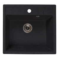 Кухонная мойка MIXLINE 00-00001565, Врезная, цвет черный