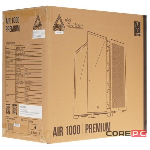 Компьютерный корпус Montech AIR 1000 PREMIUM Black (AIR1000PB)