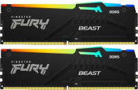 Оперативная память 32 Gb 6400 MHz Kingston FURY Beast RGB Black (KF564C32BBAK2-32)
