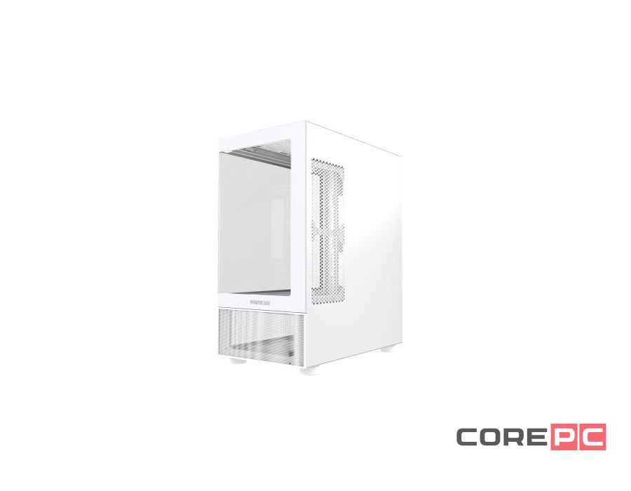 Компьютерный корпус Powercase Vision Micro M2 TG White (CVMWM2-L0)