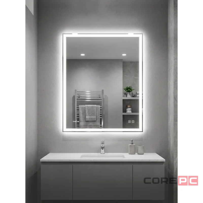 Зеркало MIXLINE Адор-Лайт-2 600х800 (ШВ) сенсор, светодиодная подсветка+подогрев, мини короб