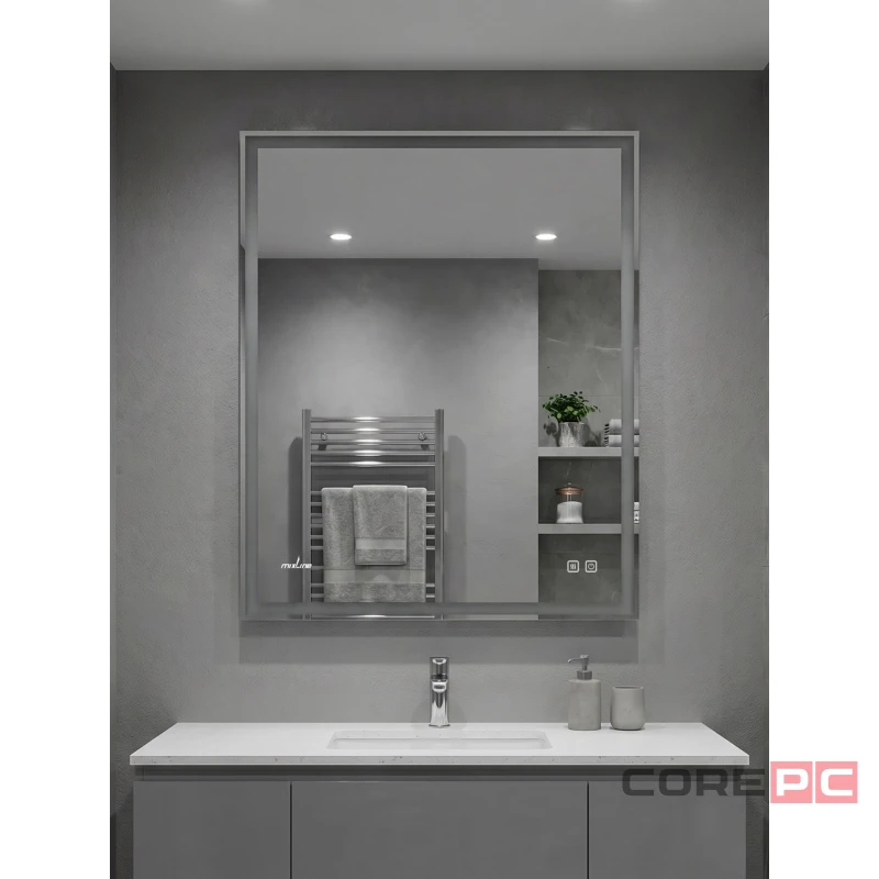 Зеркало MIXLINE Адор-Лайт-2 600х800 (ШВ) сенсор, светодиодная подсветка+подогрев, мини короб