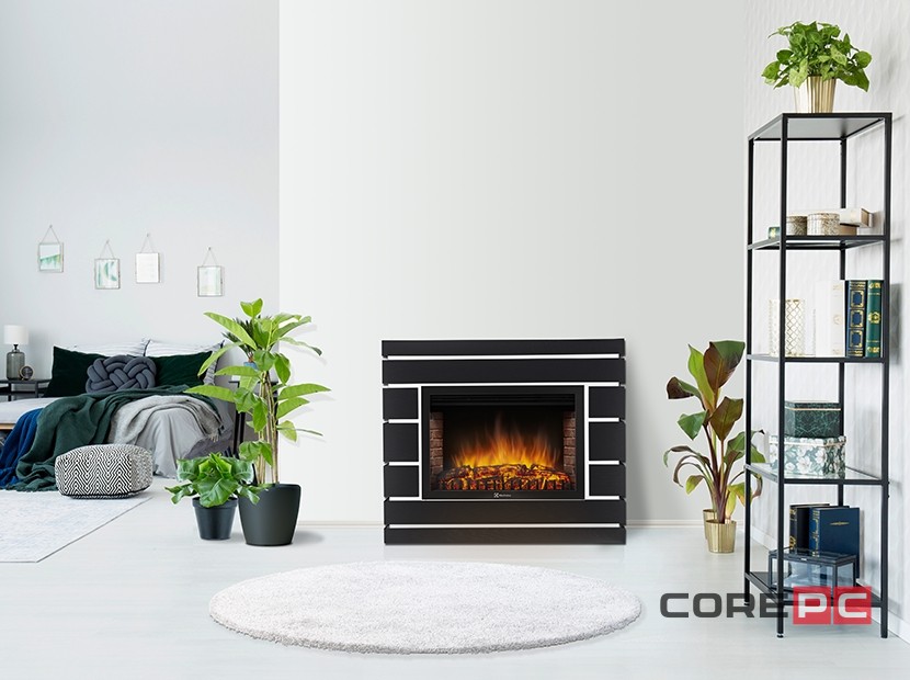 Портал Firelight Moderno 30 шпон чёрный дуб