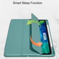 Чехол-книжка Mutural Folio Case для Apple iPad Pro 11 (2020/2021/2022) (полиуретан с подставкой) (голубой)