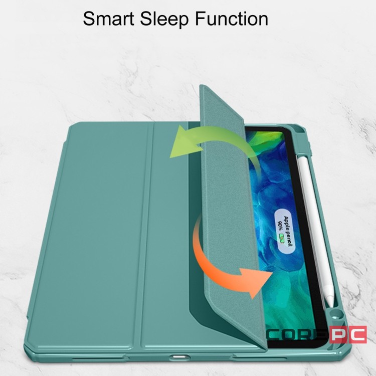 Чехол-книжка Mutural Folio Case для Apple iPad Pro 11 (2020/2021/2022) (полиуретан с подставкой) (голубой)