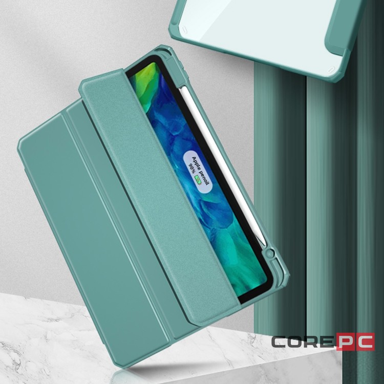 Чехол-книжка Mutural Folio Case для Apple iPad Pro 11 (2020/2021/2022) (полиуретан с подставкой) (голубой)