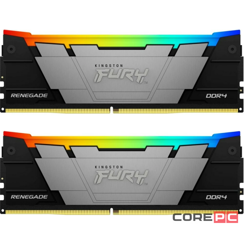 Оперативная память 32 Gb 3200 MHz Kingston FURY Renegade RGB Black XMP (KF432C16RB12AK2/32)