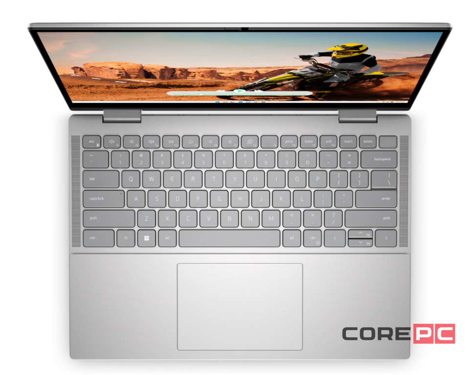 Ноутбук Dell Inspiron 14 2-in-1 7435 (Ryzen 7 7730U/16GB/1024GB SSD/14.0"/1920x1200/Touch/AMD Radeon/Windows 11 Home) Серебристый