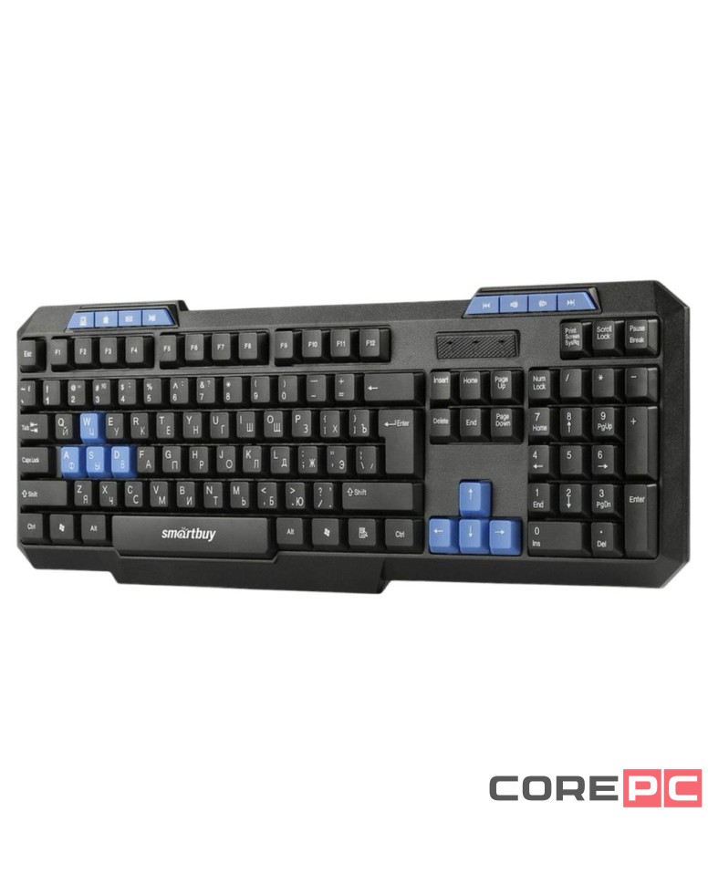 Клавиатура проводная мультимедийная Smartbuy ONE 221 USB, (SBK-221U-K) черная