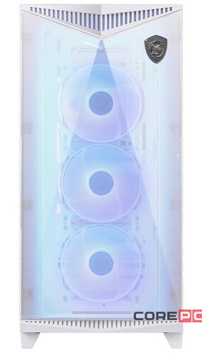 Компьютерный корпус MSI MPG GUNGNIR 300R AIRFLOW TG White (306-7G21W21-W57) PWM RGB Fan