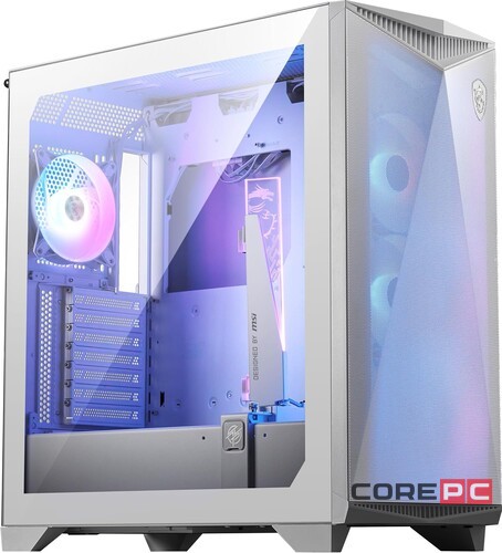 Компьютерный корпус MSI MPG GUNGNIR 300R AIRFLOW TG White (306-7G21W21-W57) PWM RGB Fan