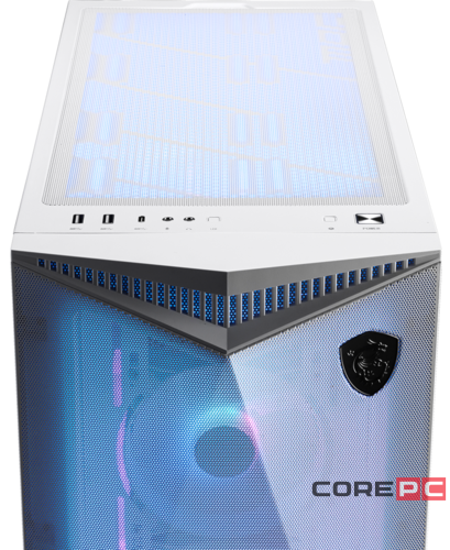 Компьютерный корпус MSI MPG GUNGNIR 300R AIRFLOW TG White (306-7G21W21-W57) PWM RGB Fan