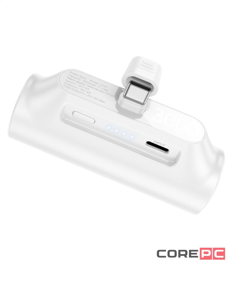 Powerbank Hoco J147 3000mAh Type-C белый