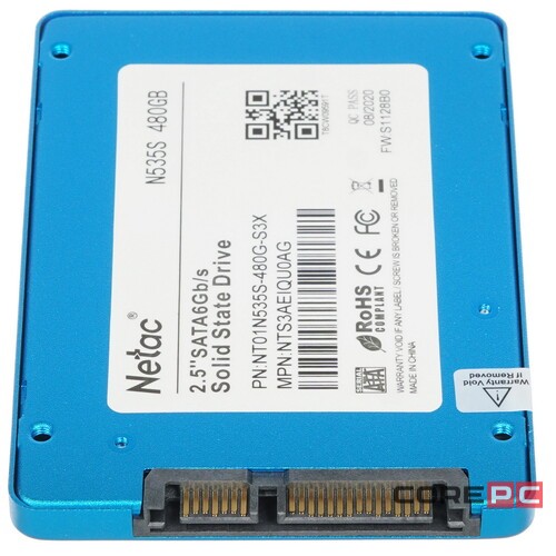 Твердотельный накопитель NETAC 480 Gb NT01N535S-480G-S3X