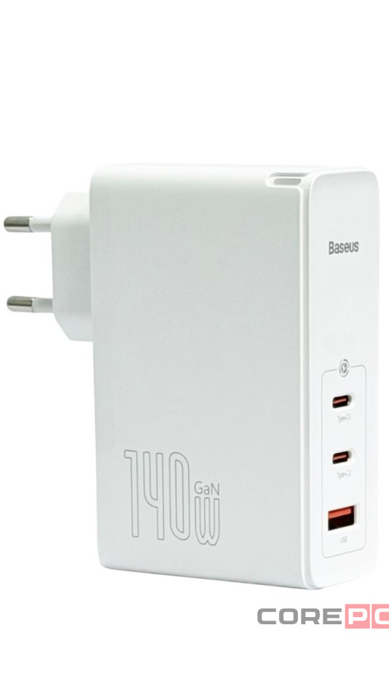Сетевое зар. устр. Baseus GaN5 Pro Fast Charger 1USB/2C 140W CCGP100202 белое