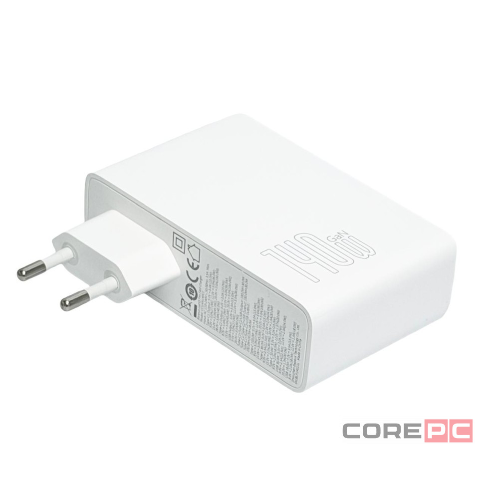 Сетевое зар. устр. Baseus GaN5 Pro Fast Charger 1USB/2C 140W CCGP100202 белое