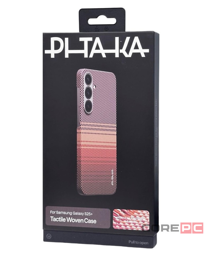 Накладка для Samsung Galaxy S25+ Pitaka Tactile Woven Case (Sunset)