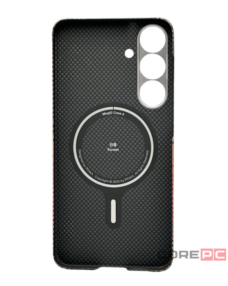 Накладка для Samsung Galaxy S25+ Pitaka Tactile Woven Case (Sunset)