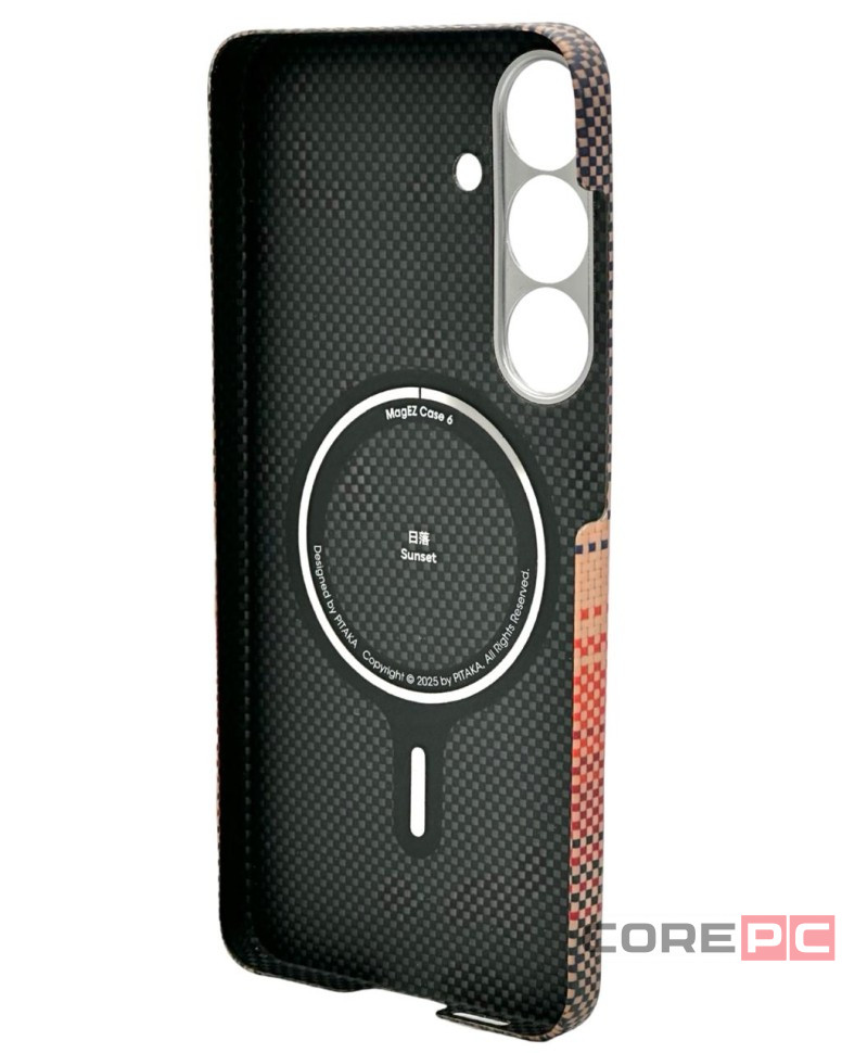 Накладка для Samsung Galaxy S25+ Pitaka Tactile Woven Case (Sunset)