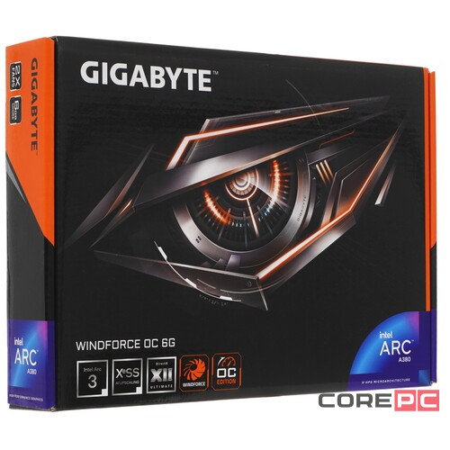 Видеокарта Gigabyte (GV-IA380WF2OC-6GD) Intel Arc A380 6GB WINDFORCE OC