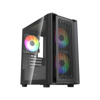 Компьютерный корпус Powercase Mistral SM04 TG ARGB Black (CMMSM04B-A3)