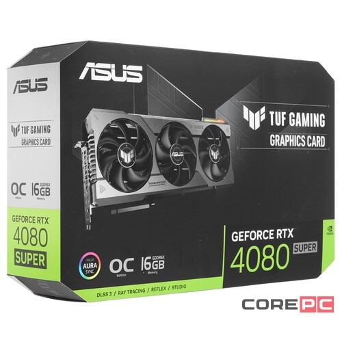Видеокарта ASUS (TUF-RTX4080S-O16G-GAMING) GeForce RTX 4080 SUPER 16GB TUF GAMING OC 90YV0KA0-M0NA00