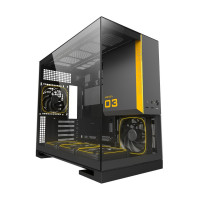 Компьютерный корпус Geometric Future Model 3 TG Black/Gray with ARGB fans (1AM3NZBK00110)