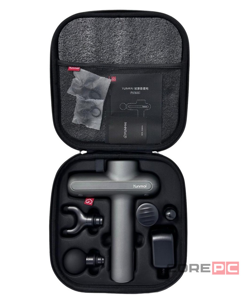 Массажный пистолет для тела Xiaomi YUNMAI Gun Pro YMJM-551S Basic серый