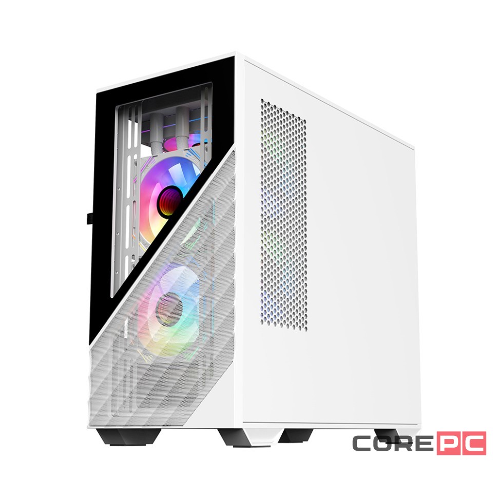 Компьютерный корпус 1STPLAYER DK D7 LED White (D7-WH-3F1-W)