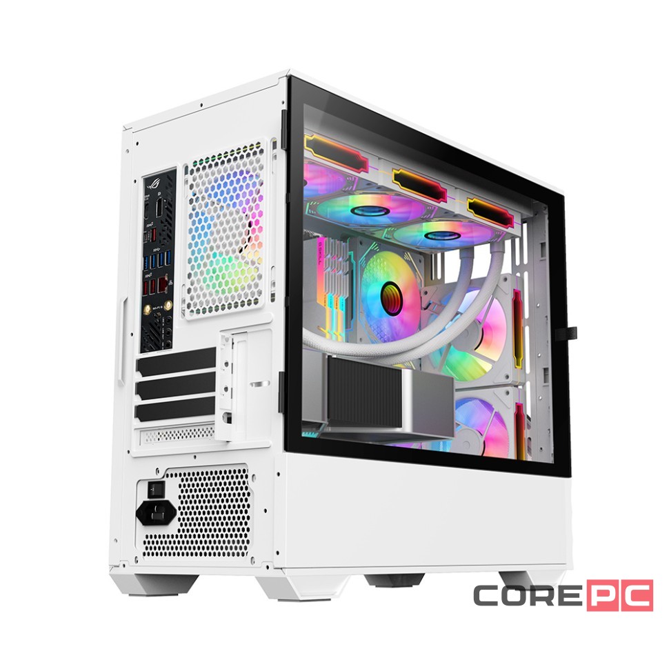 Компьютерный корпус 1STPLAYER DK D7 LED White (D7-WH-3F1-W)