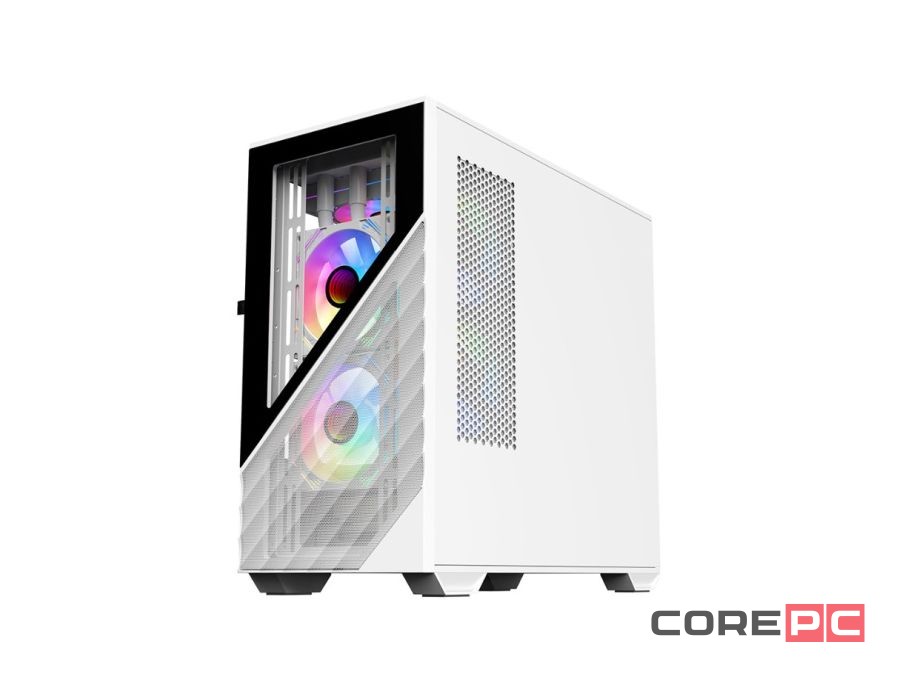 Компьютерный корпус 1STPLAYER DK D7 LED White (D7-WH-3F1-W)