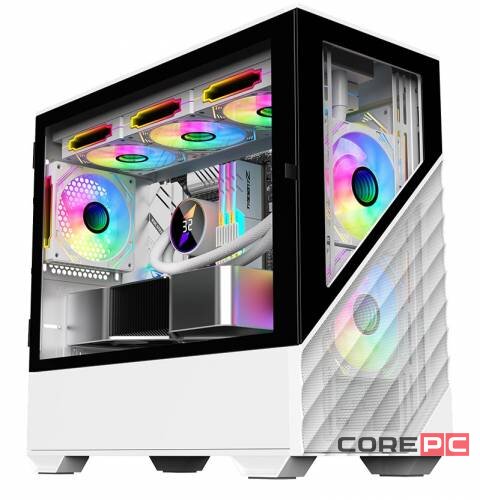 Компьютерный корпус 1STPLAYER DK D7 LED White (D7-WH-3F1-W)