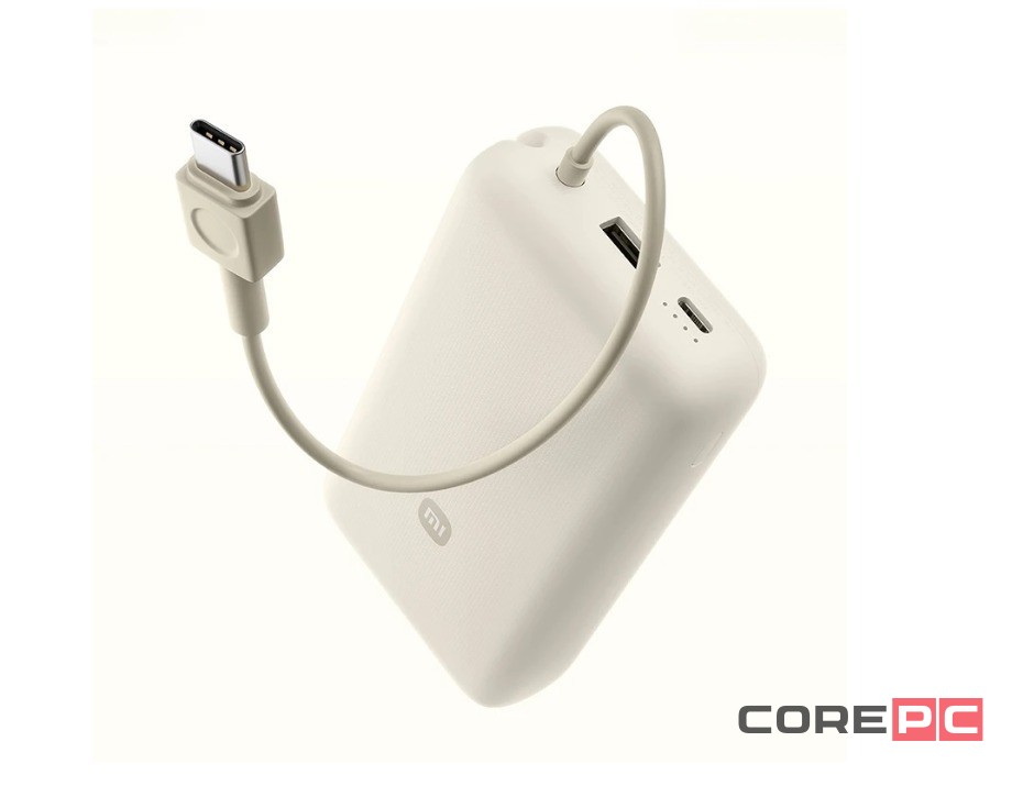Powerbank Xiaomi 20000mAh 1USB/1USB-С/кабель Type-C (PB2030Mi) 33W бежевый