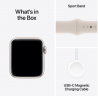 Apple Watch SE (2024) 40mm Starlight Aluminium Case with Starlight Sport Band (S/M)